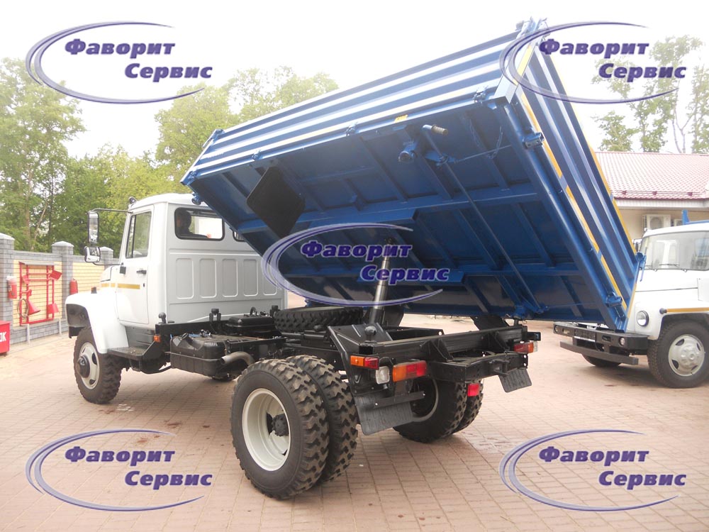 Самосвал ГАЗ САЗ 33086 с трехсторонней разгрузкой
