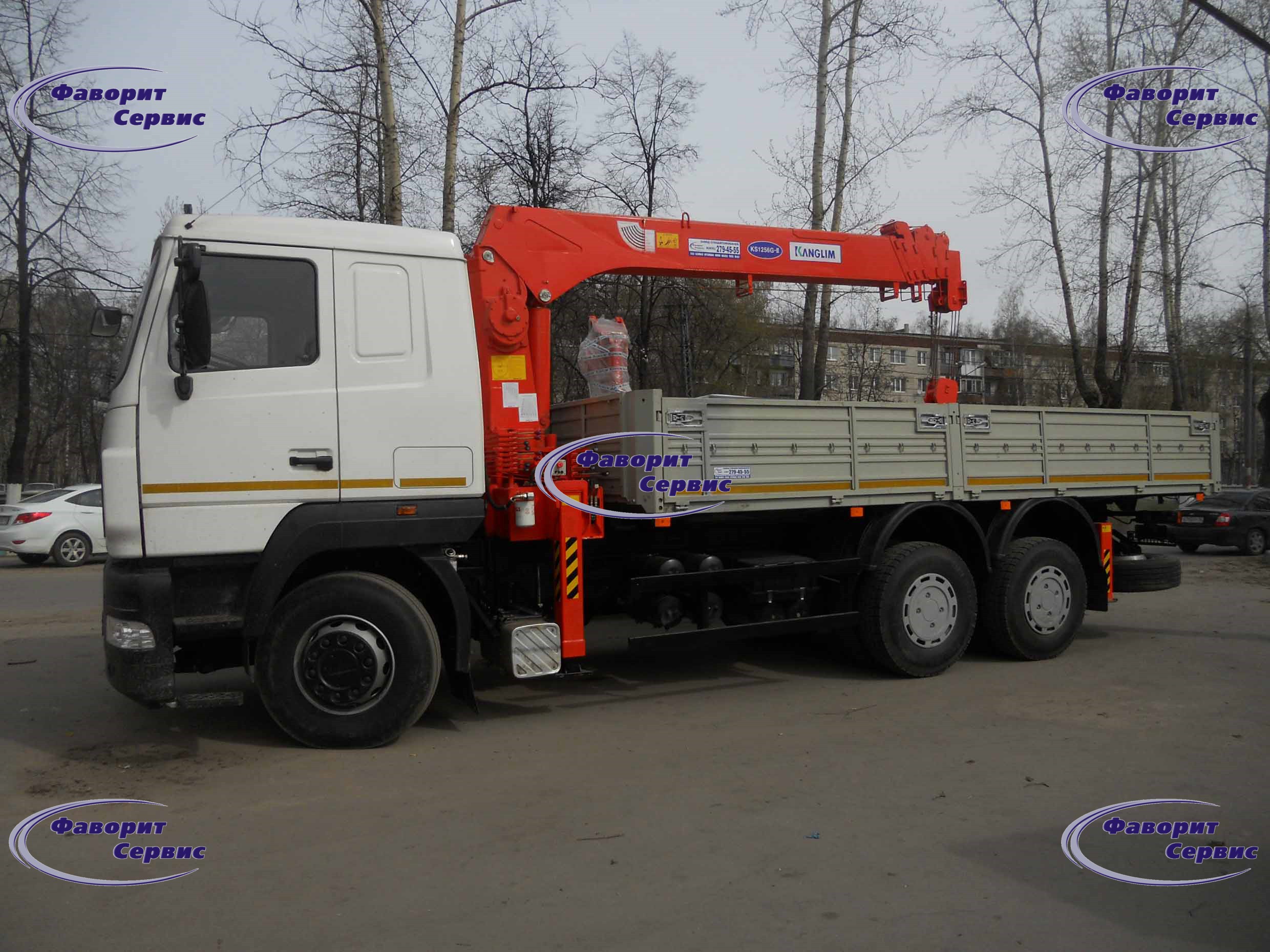 МАЗ 6312 Бортовой с КМУ DAIHAN-760 LONG