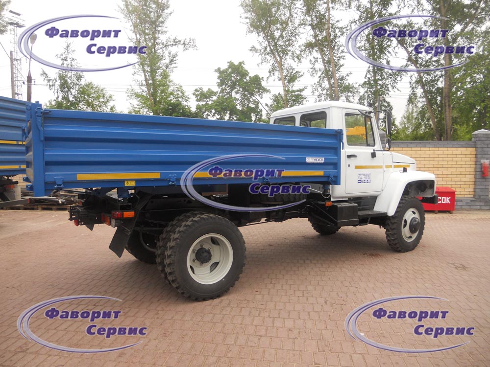 Самосвал ГАЗ САЗ 33086 с трехсторонней разгрузкой