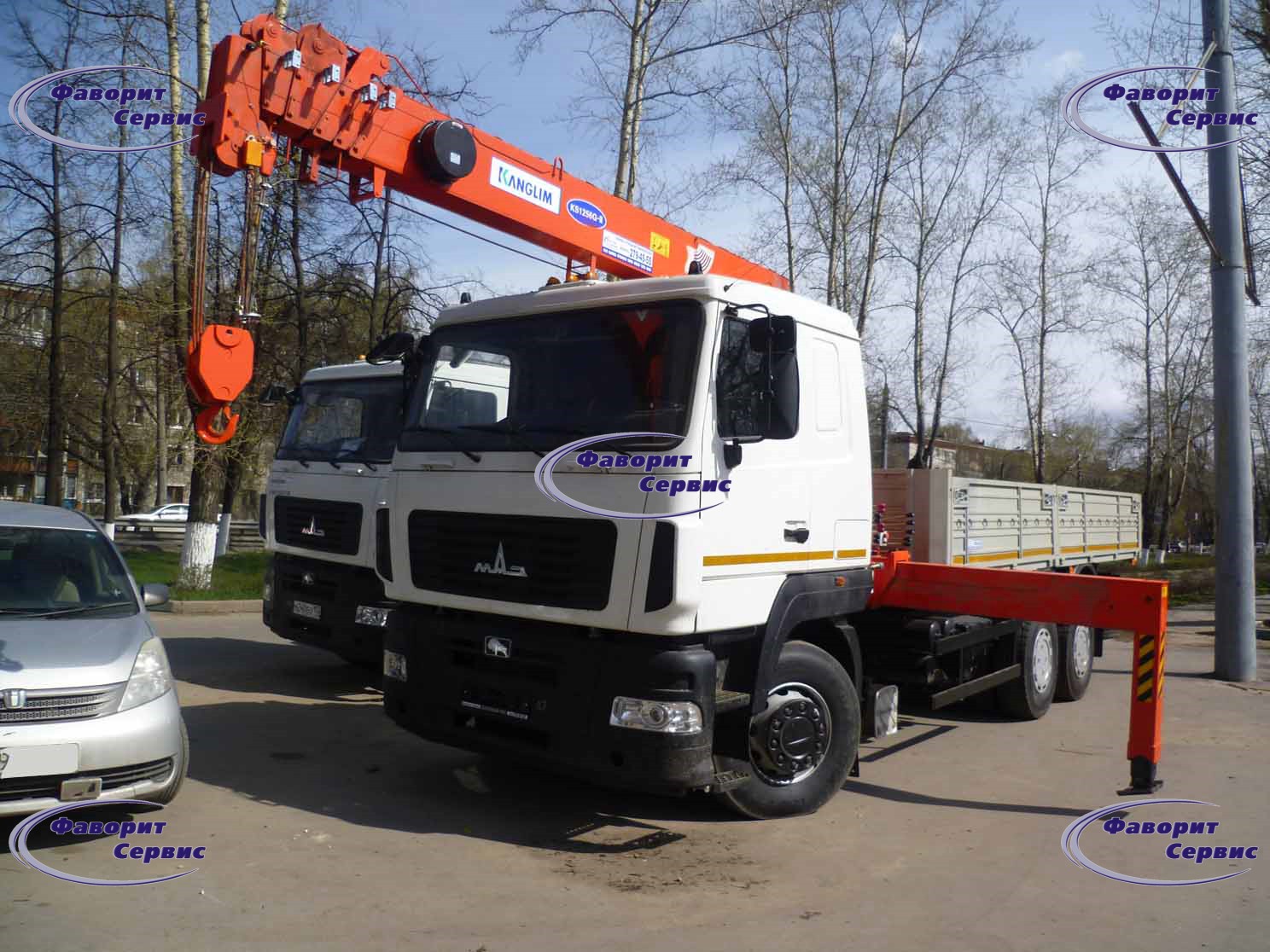МАЗ 6312 Бортовой с КМУ DAIHAN-760 LONG