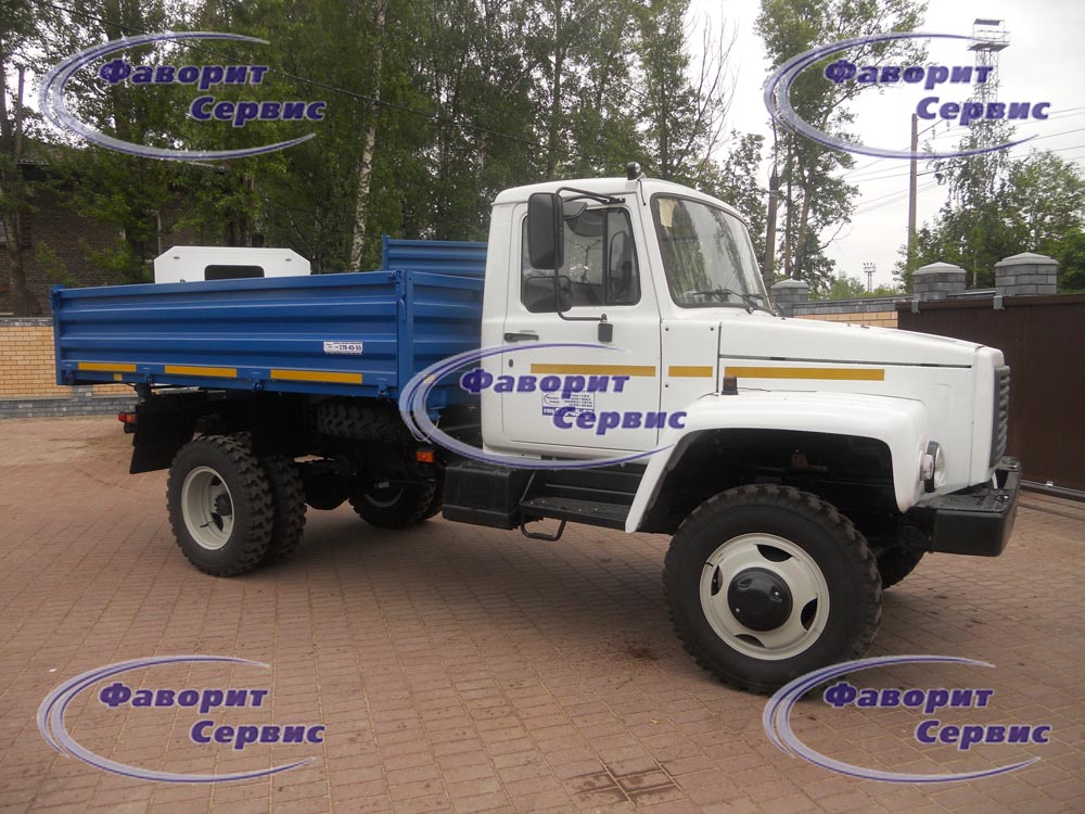 Самосвал ГАЗ САЗ 33086 с трехсторонней разгрузкой