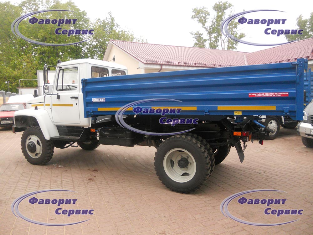 Самосвал ГАЗ САЗ 33086 с трехсторонней разгрузкой