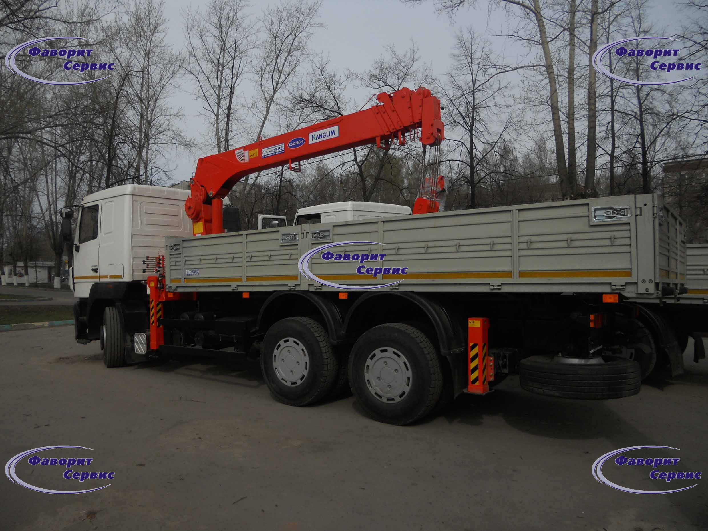 МАЗ 6312 Бортовой с КМУ DAIHAN-760 LONG