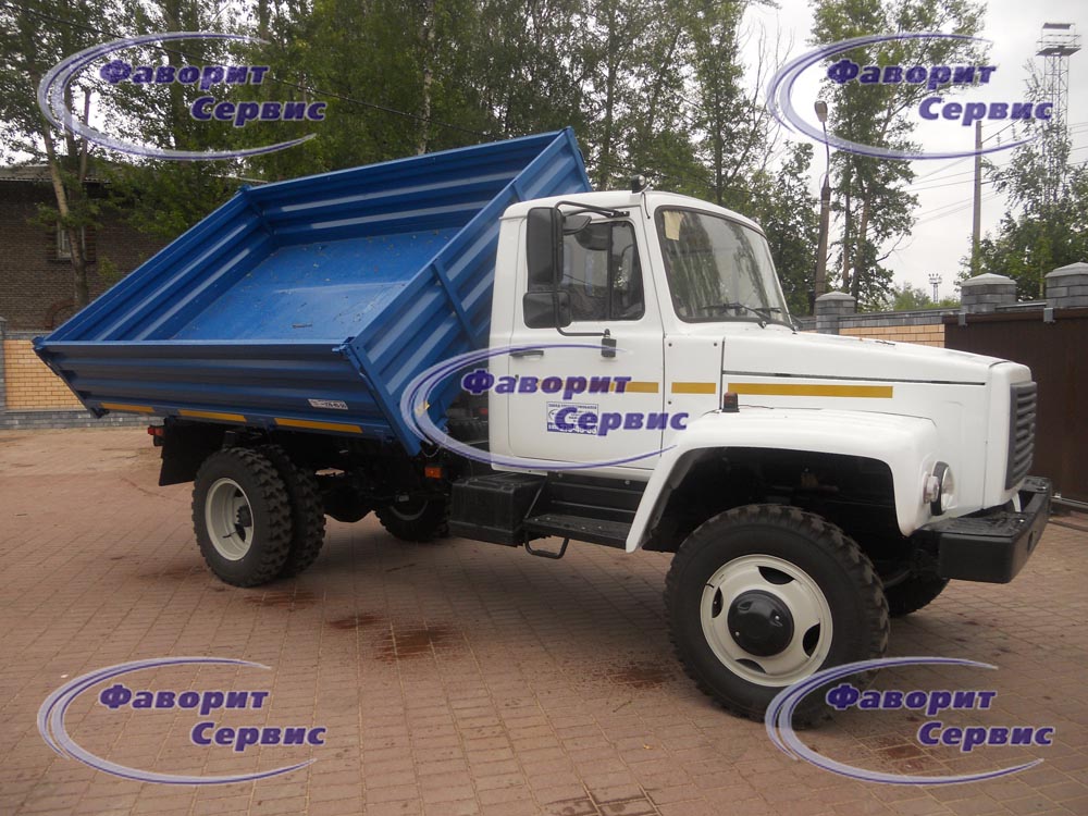 Самосвал ГАЗ САЗ 33086 с трехсторонней разгрузкой