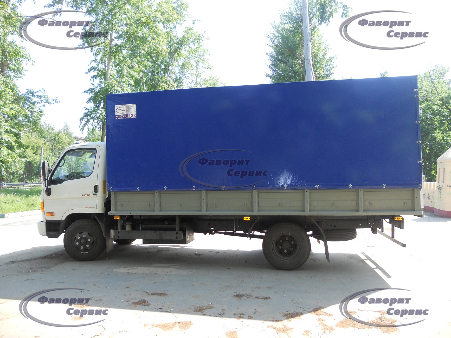 Бортовой Hyundai HD-78, 5.2 метра